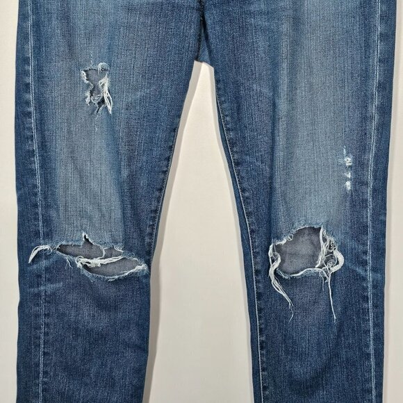 Adriano Goldschmied The Ex-Boyfriend Slim Slouchy Slim Jeans Distress Women 27R - Picture 11 of 12